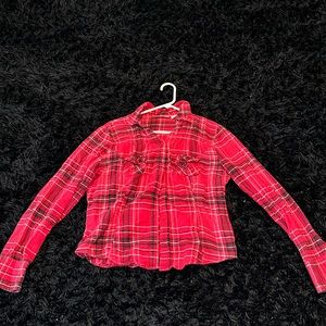 Allison Brittney Red Plaid Flannel
